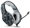 Audífono diadema gaming con micrófono, 3.5mm, HiFi, led, alcance 5.0, surround, estilo militar blanco-negro Onikuma K8