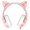 Audifono diadema gaming de gato catear con microfono, 3.5mm, HiFi, led, alcance 5.0 Onikuma TK9