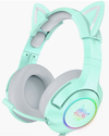 Audifono diadema gaming de gato catear con microfono, 3.5mm, HiFi, led, alcance 5.0 Onikuma TK9