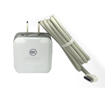 Cargador combo carga rápida USB a tipo V8, con 2 puertos USB, 2.4A, 1m Kbod G87V8