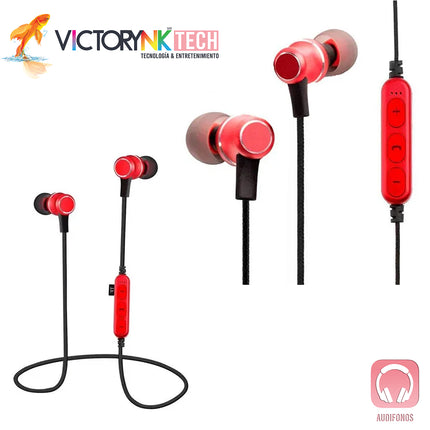 Audífonos chicharo in ear manos libres Bluetooth magneticos sport KW66