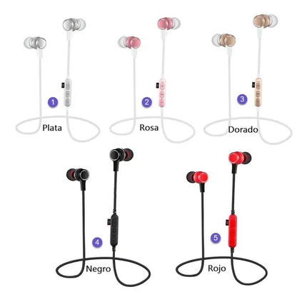 Audífonos chicharo in ear manos libres Bluetooth magneticos sport KW66
