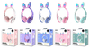 Audifonos diadema orejas de conejo kawaii inalámbrico Bluetooth plegable, HiFi 5.0-EDR Owii ME15