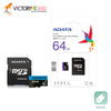 Memoria SD 64GB Modelo Clase 10 Gen 2 Marca Adata