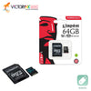 Memoria SD 64GB Modelo Clase 10 Gen 2 Marca Kingston