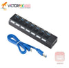 Hub multipuerto carga rápida de 7 puertos USB MXPZ461