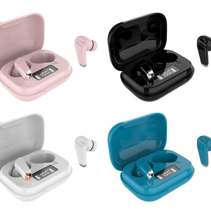 Audifonos in ear, manos libres inalambricos bluetooth free earbuds 10m con estuche y base de carga SMST11