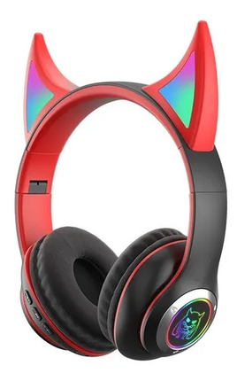 Audifonos On Ear Owii TSNT25 Monster Cuernos Inalámbrico Bluetooth Plegable, HiFi 5.0-EDR