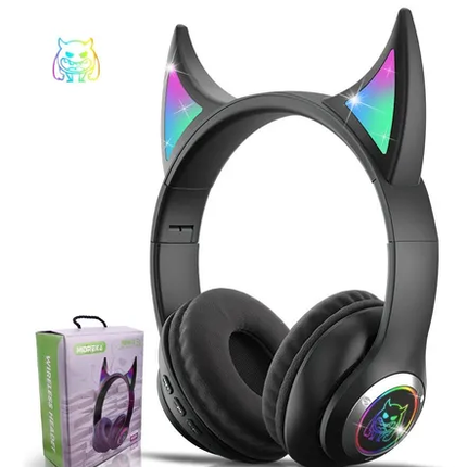 Audifonos On Ear Owii TSNT25 Monster Cuernos Inalámbrico Bluetooth Plegable, HiFi 5.0-EDR