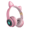 Audifonos On Ear Owii T24 Orejas de Gato Kawaii, Inalámbrico con Bluetooth, HiFi, Alcance 5.0