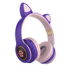 Audifonos On Ear Owii T24 Orejas de Gato Kawaii, Inalámbrico con Bluetooth, HiFi, Alcance 5.0