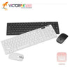 Kit Teclado y Mouse wireless inalámbricos Bluetooth ultradelgados y ultraligeros, diseño elegante 2.4G TEC004