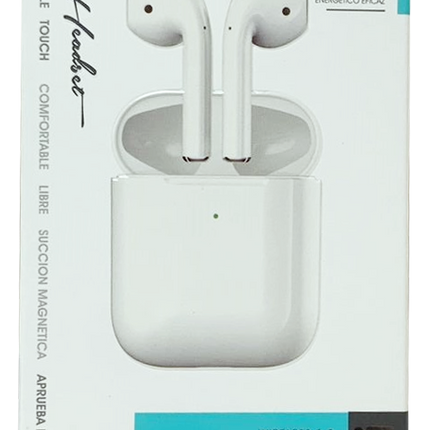 Audifonos mini in ear, manos libres bluetooth 5.0 free earbuds 10m con estuche pequeño 100 hrs TW020