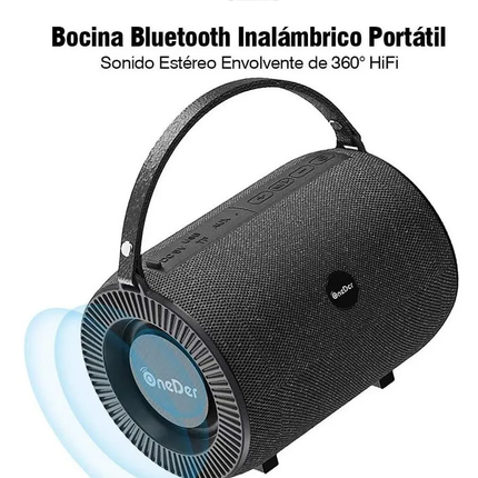 Bocina pequeña cilíndrica portátil inalámbrica Bluetooth radio 2 parlantes OneDer TV3 M31