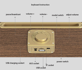 Bocina Mediana portátil  inalámbrica Bluetooth retro vintage alta definición OneDer V6 M39