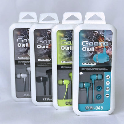 Audifonos In Ear Owii Manos Libres, 3.5mm Gaming + Dos Repuestos OW045