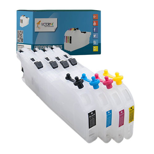 Cartucho Recargable Autoreseteable Brother LC 75 - LC 71 Largos / Cortos