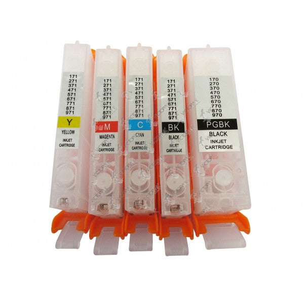 Cartucho Recargable Autoreseteable para Canon 170 / 171 TS9010, MG 5410, MG6310, MG7710m, IP7210, 5510, 5610, y MG6810