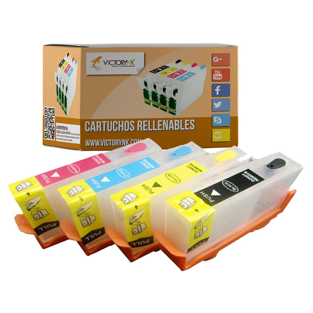 Cartucho Recargable Autoreseteable para HP 670  3525, 4615, 4625 y 5525 deskjet ink advantage 5525