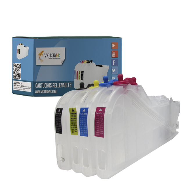 Cartucho Recargable Largo para Brother  Lc 3019 Sin Chip J5330DW 5330 J6530DW 6530 J6730DW 6730 J6930DW