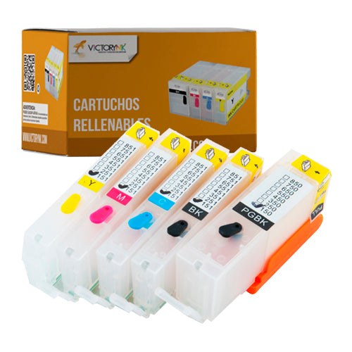 Cartucho Recargable Autoreseteable para Canon 150 R Negro y 151 Colores IX6810 6810