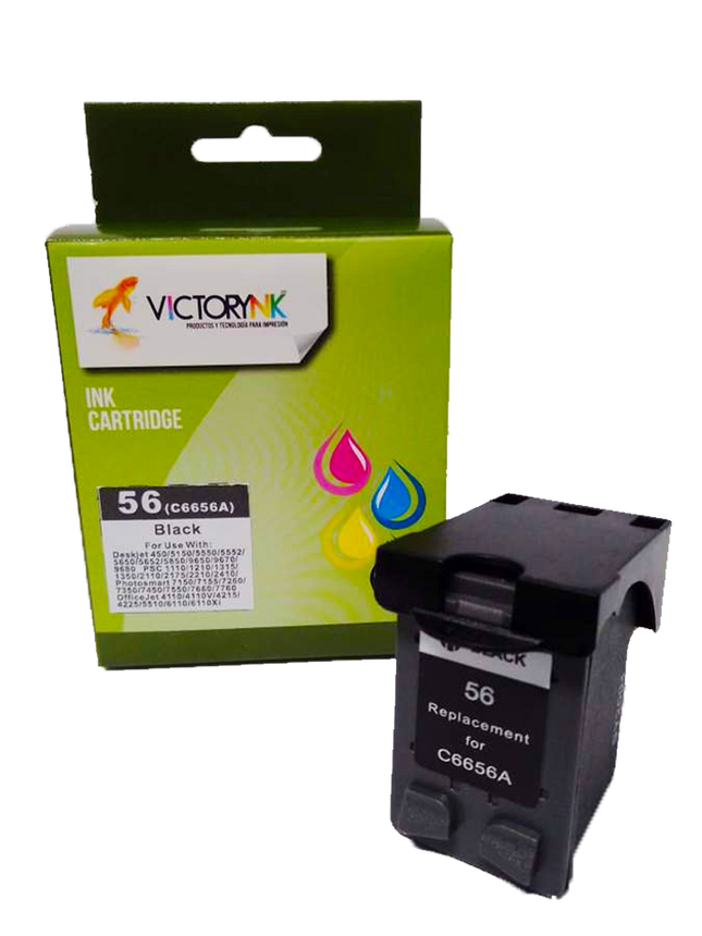 Cartucho de Tinta Victorynk Genérico para Hp 56 C6656A