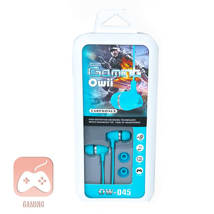 Audifonos In Ear Owii Manos Libres, 3.5mm Gaming + Dos Repuestos OW045