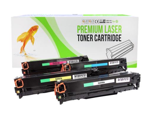 PACK 4 Tóner compatible nuevo genérico HP Q 6000 a  bk 2500 124a pag q6002a q6001a q6003a q6000a  hp 2600n LaserJet 1600 / 2600 / 2605 / CM1015 / 1017