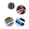 Micrófono-bocina para karaoke con Bluetooth modificador de voz, sincronizable dos micrófonos, sonido echo led Kinkete D168