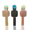 Micrófono-bocina para karaoke con Bluetooth modificador de voz, grabador de voz, sonido echo led SuYoSD YS68 KM228