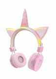 Audifonos On Ear Owii TKM270 Unicornio Kawaii Bluetooth Led RGB HiFi 5.0-EDR