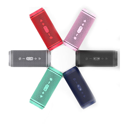 Bocina Mediana portátil  inalámbrica Bluetooth impermeable led OneDer V10 M76