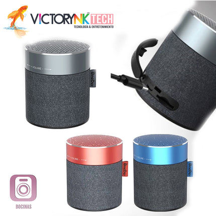 Bocina Mini portátil cilíndrica inalámbrica Bluetooth OneDer V13 M35